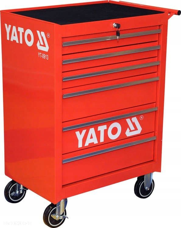 YATO WÓZEK SZAFKA SERWISOWA NARZĘDZIOWA WARSZTATOWA YT-0913 6 SZUFLAD - 2