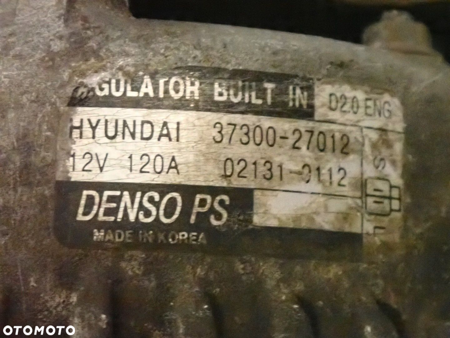HYUNDAI SANTA FE TUCSON KIA SPORTAGE 2.0 CRDI ALTERNATOR - 11