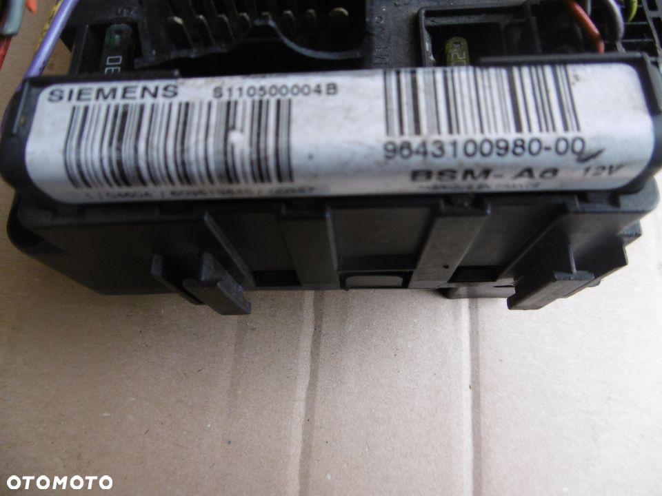 Moduł BSM CITROEN C5 BSM A6 S110500004B 9643100980-00 - 2