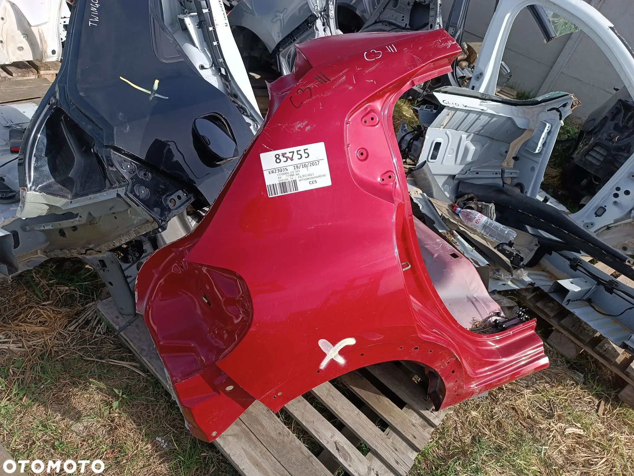 BŁOTNIK PRAWY ĆWIARTKA POSZYCIE CITROEN C3 III - 1