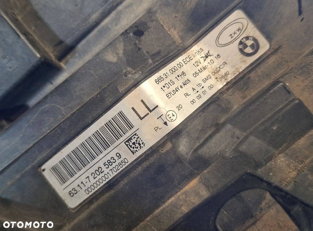 BMW 3 E91 E90 10r LAMPA BI XENON LEWY PRZÓD 7202583 EUROPA - 2