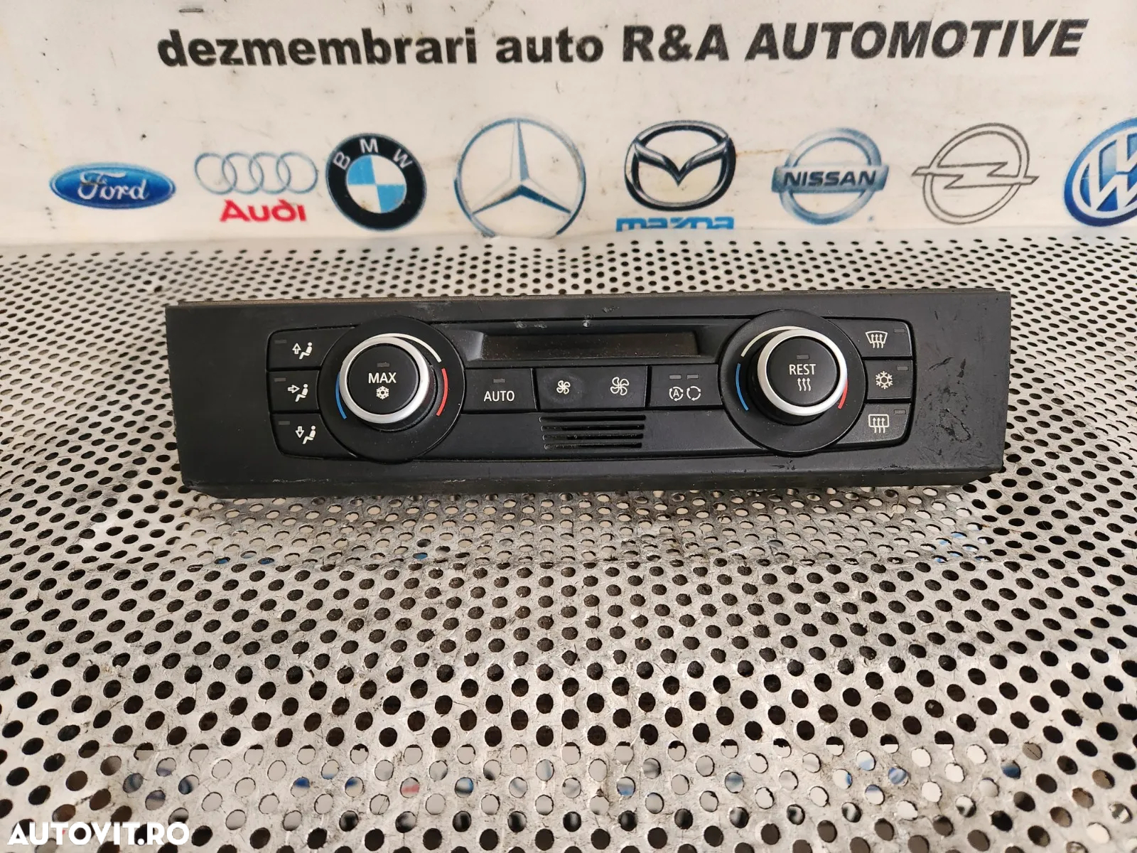 Panou Modul Display Clima Dublu Climatronic Bmw E90 E91 E92 Cod  - Dezmembrari Arad - 2