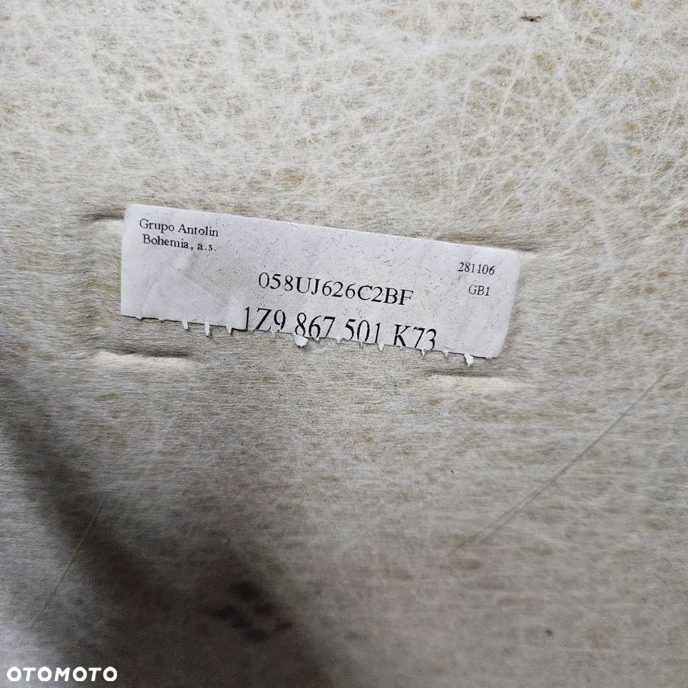 Podsufitka - Skoda Octavia II RS kombi - 2