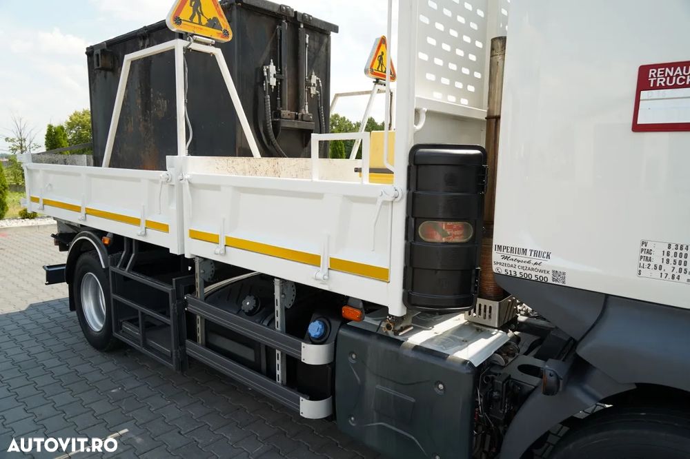 Renault D 16.240 / 4X2 / BASCULATOR / SPECIALIZED / DRUM / CISTERNĂ ASFALT / EURO 6 / IMPORTAT - 17