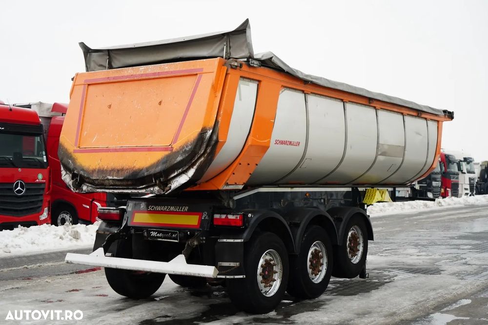 Schwarzmuller BASCĂLĂTOR TERMIC / PENTRU ASFALT / 25 m³ / BACĂLĂTOR / AXĂ RIDICATĂ / SAF / PRELATĂ ELECTRICĂ - 5