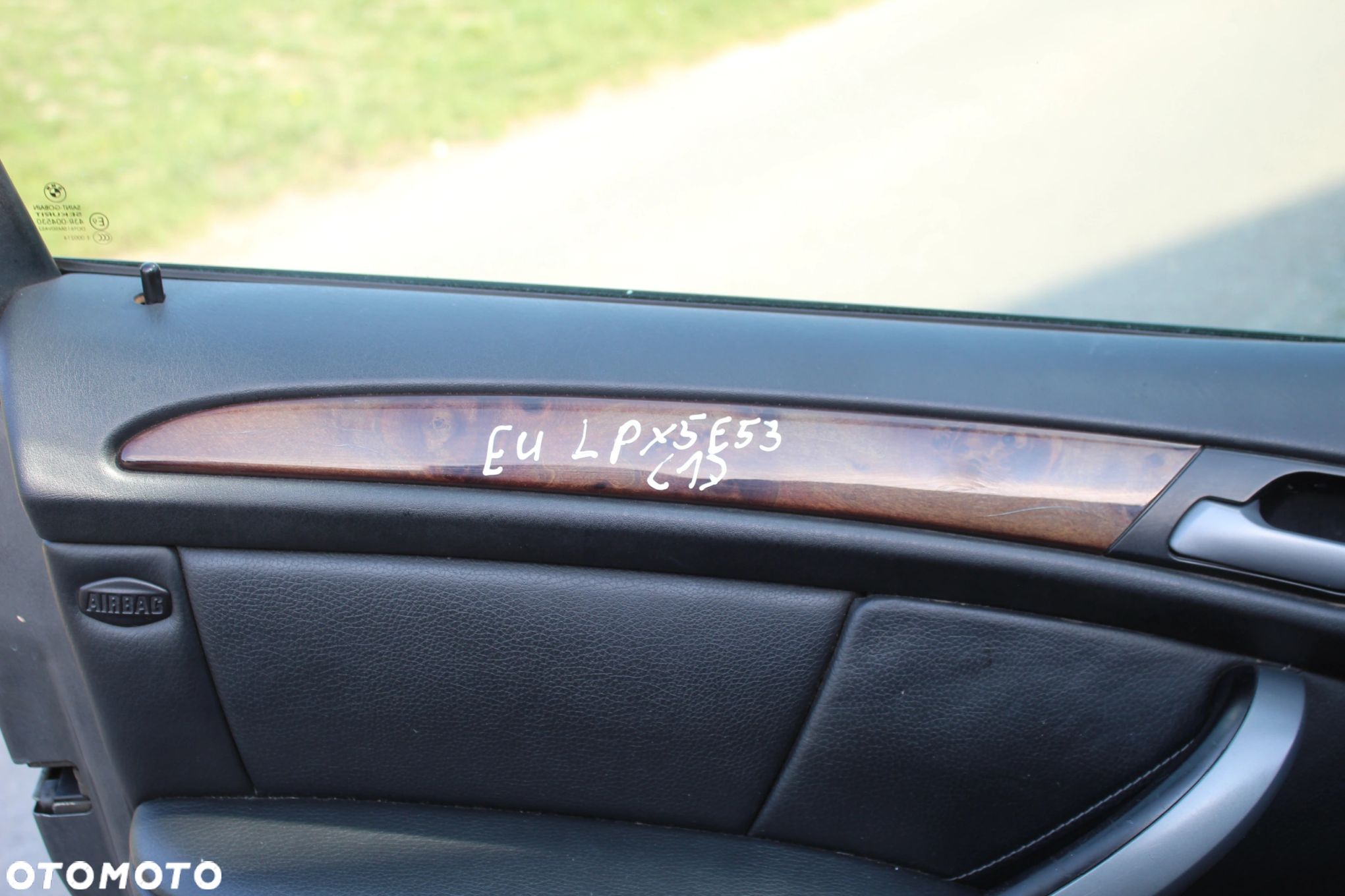 LISTWY DEKORY BOCZKÓW DRZWI BMW X5 E53 DREWNO - 1