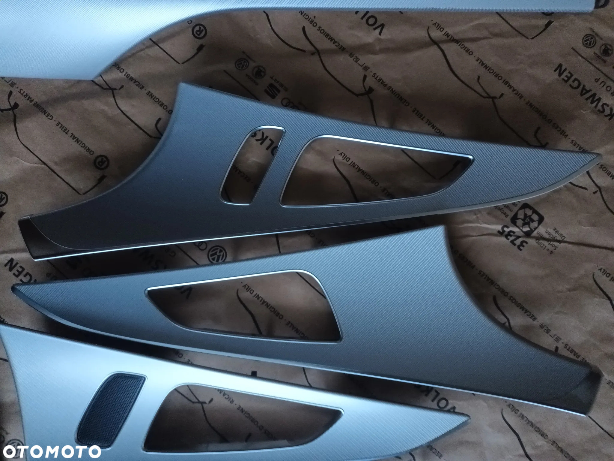 AUDI A6 C7 4G LIFT Komplet dekorów 5HP Aluminium Elipse srebrne 30km - 6