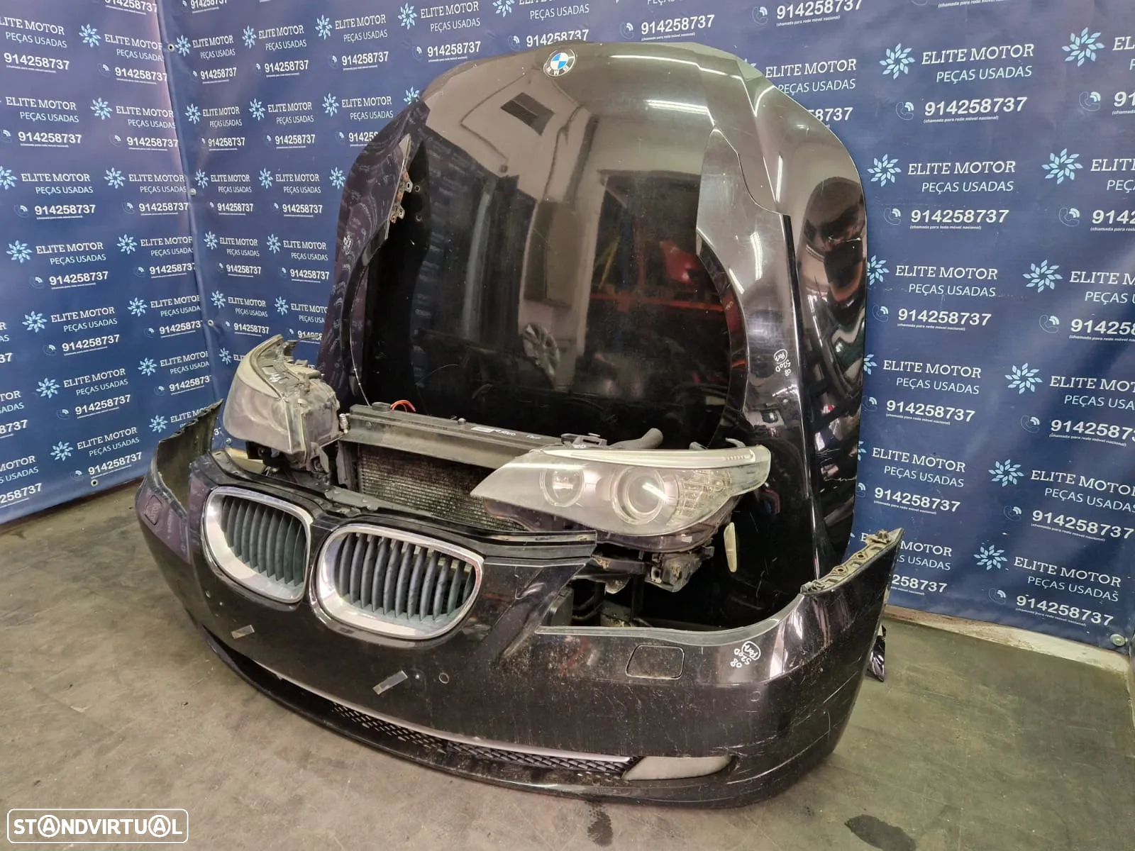 Frente completa usada BMW 520D LCI E60 E61 163CV capot parachoques oticas guardalamas - 2