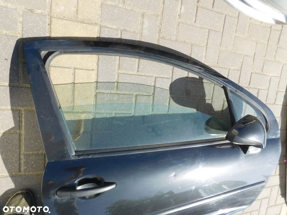 drzwi prawe PEUGEOT 207 3D EXLD CZARNE - 2