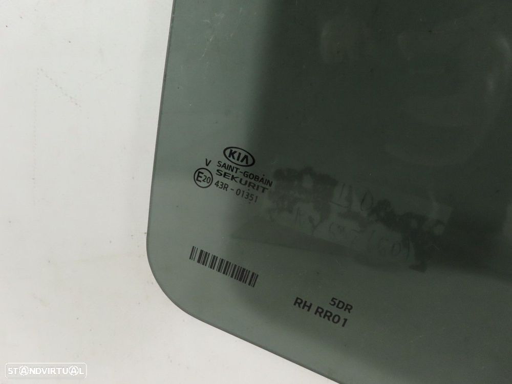 Vidro da porta Escurecido Direito/Trás Seminovo/ Original KIA CEED (CD) - 2