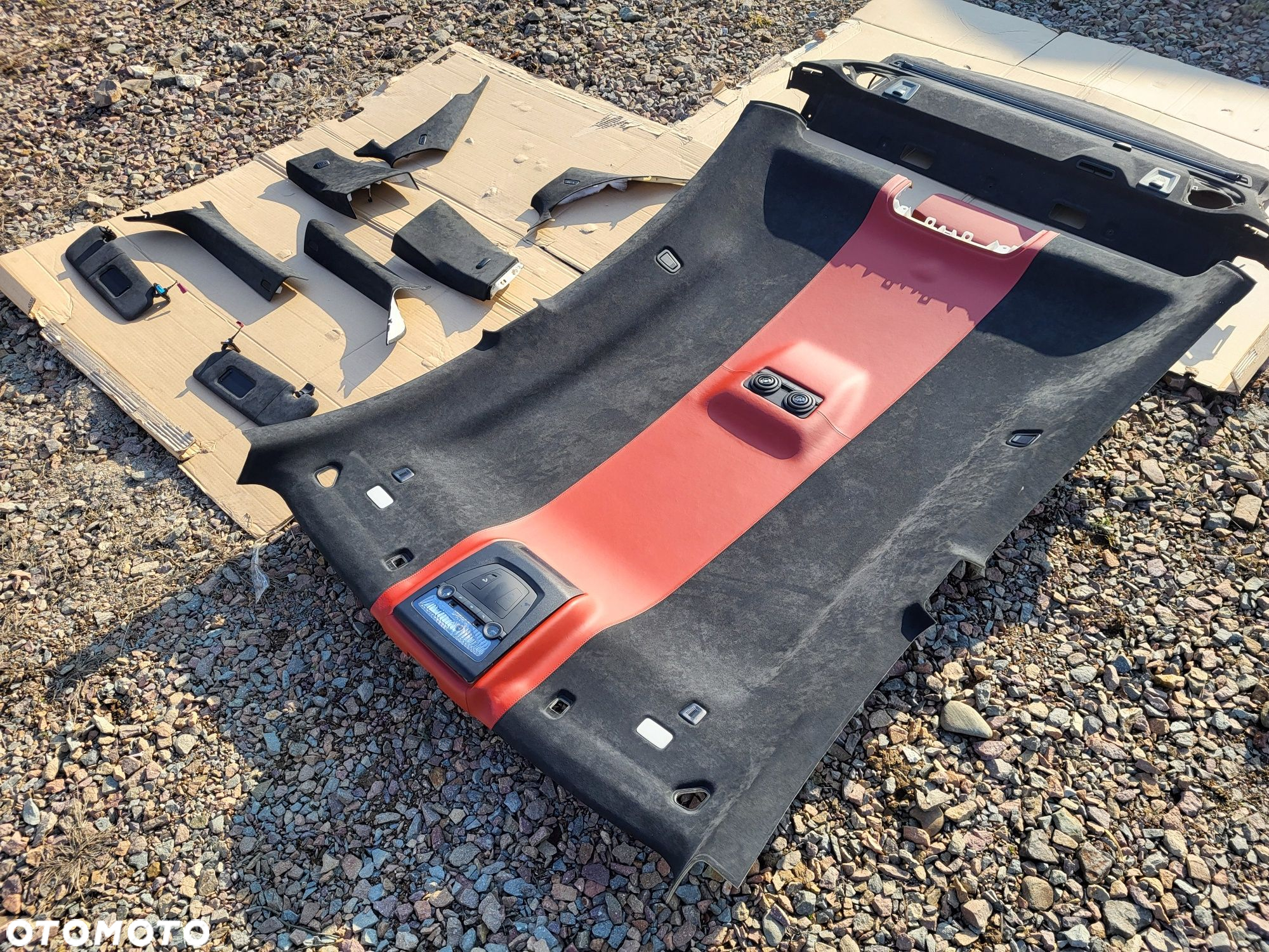 Podsufitka Alcantara bmw m6 f06 GranCoupe Półka Roleta Elektryczna - 2