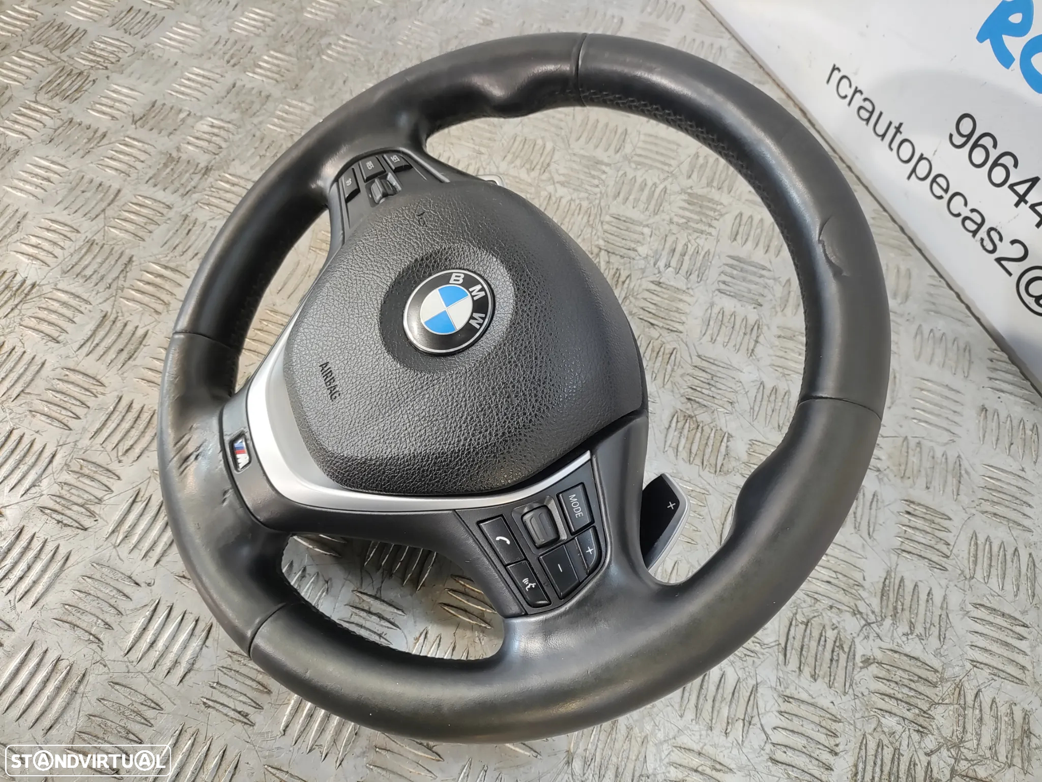 VOLANTE GUIADOR COMPLETO ORIGINAL PACK M BMW SERIE 1 F20 F21 7845877 PELE COMANDOS MULTIFUNÇÕES PATILHAS AIRBAG - 5
