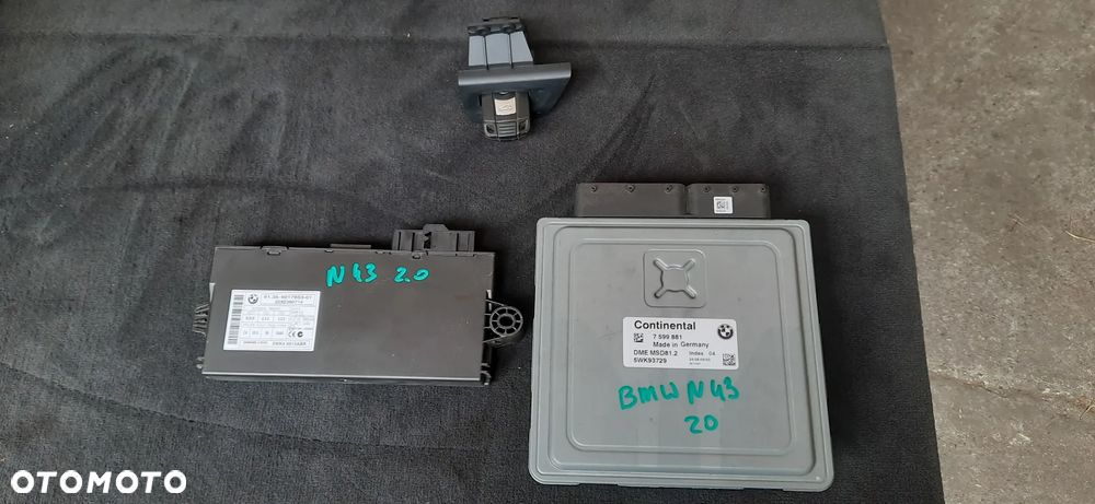Bmw e90 e91 e92 e93 e87 e81 e82 e83 n43b18 143km 318i zestaw startowy 7599881 5WK93729 DME MSD.81.2 9217853-01 - 3