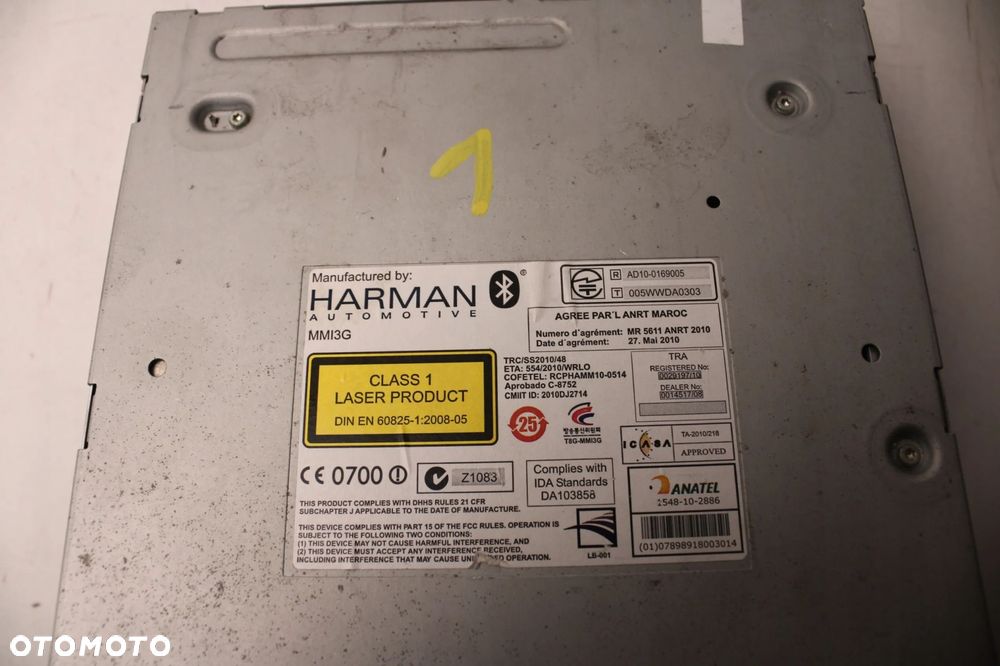 AUDI A7 C7 4G 10R- RADIO RADIOODTWARZACZ NAWIGACJA CZYTNIK PANEL 4G0035746D - 2