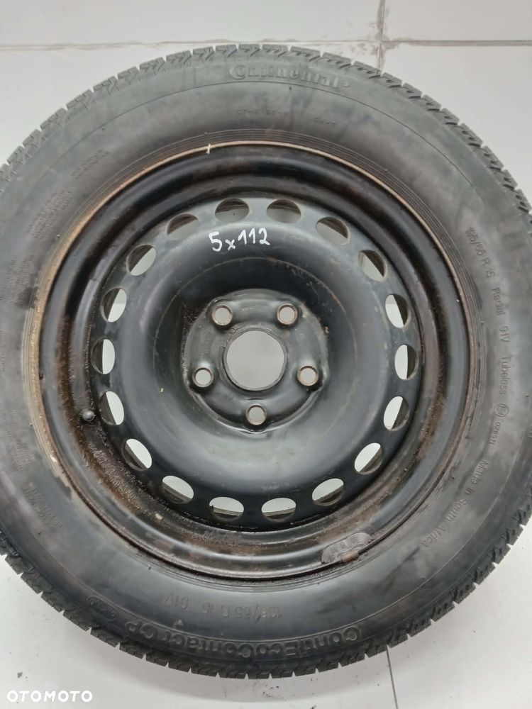 FELGA STALOWA ZAPAS KOŁO ZAPASOWE VW AUDI 5X112 66.6MM 195/65/R15 - 2
