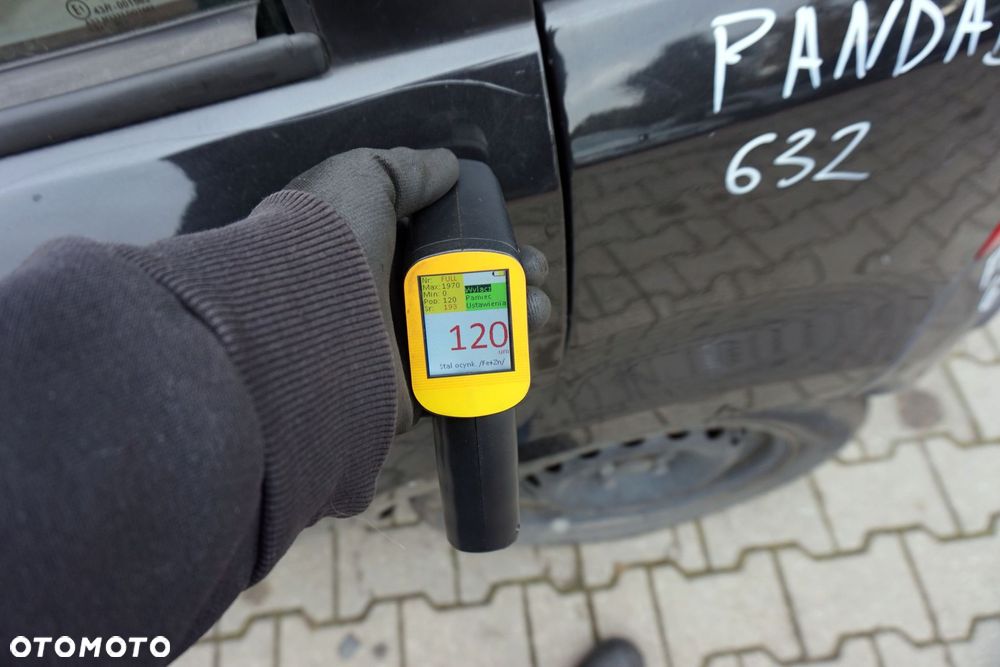 DRZWI TYLNE LEWE PANDA II 632  CZARNY FIAT 2003-2012 - 6