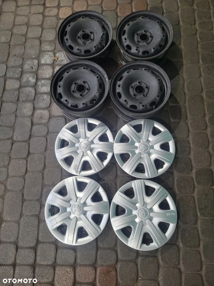 FELGI STALOWE Skoda Fabia 14 cali + Kolpaki