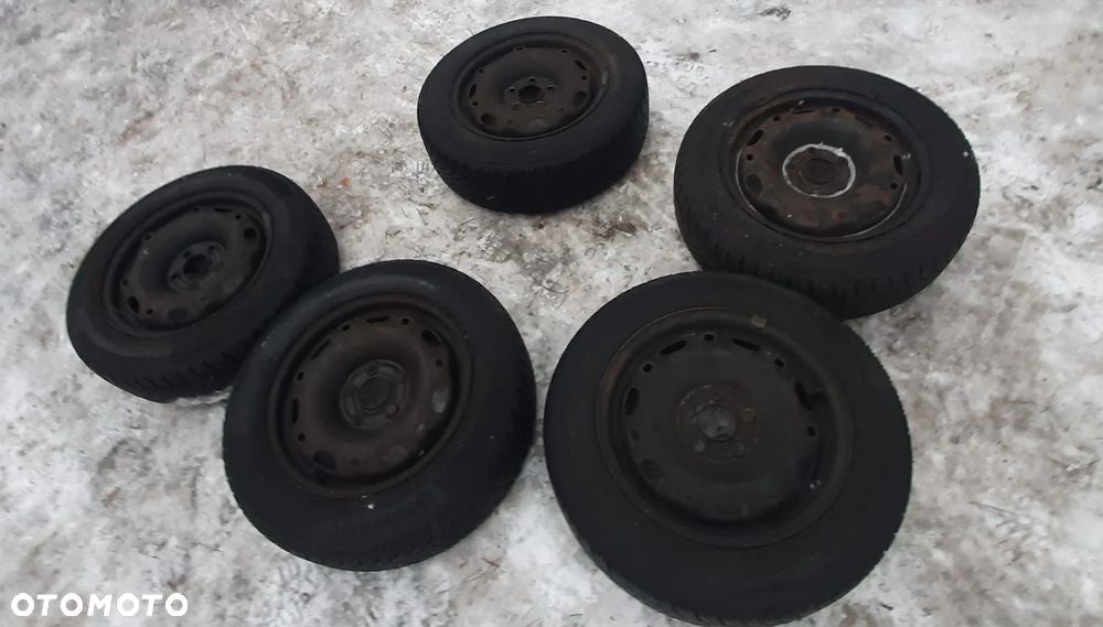 SEAT Skoda Volkswagen Audi Koła 14 zimowe 5 sztuk 4x continental 175/65/r14 1x 185/60/r14 rozstaw 5X100 OBSADZENIE 57,1 - 9