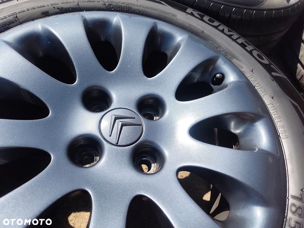 4x108 Felgi Aluminiowe Alufelgi Oryginalne 15 Koła Letnie lato CITROEN BERLINGO C3 III 3 C3 Picasso Pluriel C5 C6 Elysee Xsara Picasso Xantia PEUGEOT 016 207 208 301 306 406 PARTNER 6,5mm Legnica ALU-RAD 185/65 - 4