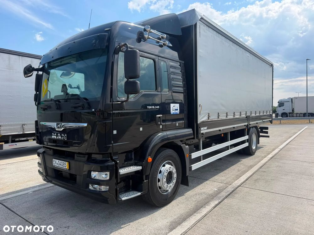 MAN TGM 18.340 / FIRANKA / NISKI PRZEBIEG  / 18EURO PALET / SPROWADZONY /  10 TON ŁADOWNOŚĆ  / E6 / LIFT / AUTOMAT / WINDA / - 1