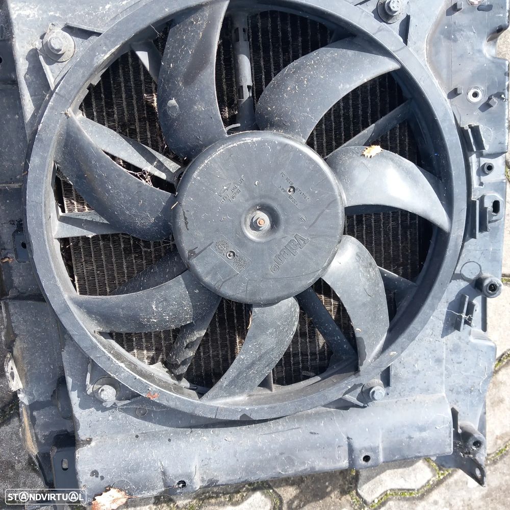 Frente fibra com 3 radiadores e ventilador citroen berlingo c4 1.6hdi - 3