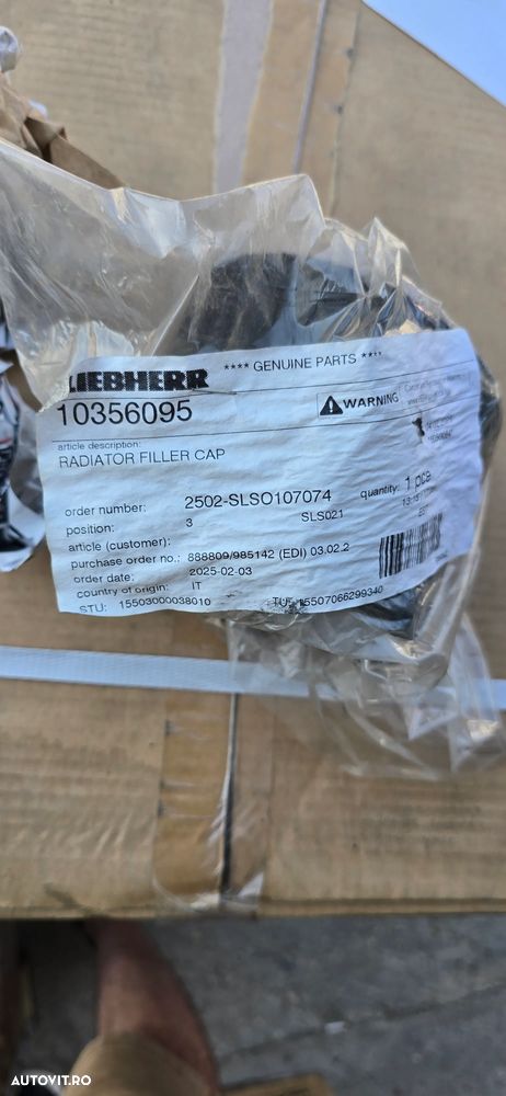 Lot Piese ORIGINALE Utilaje Noi JCB, Liebherr, WABCO, CVA - 5
