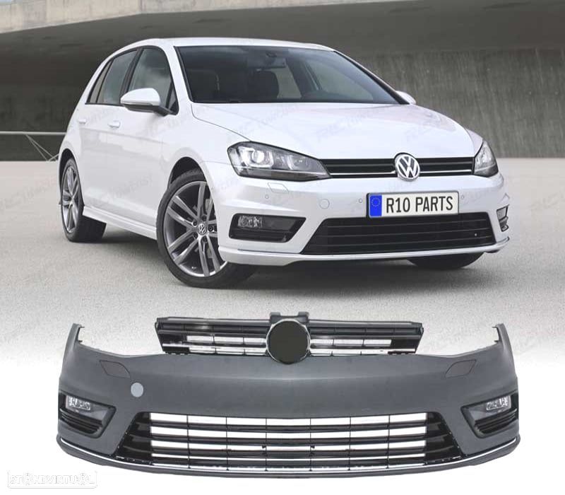 PARA-CHOQUES FRONTAL VOLKSWAGEN VW GOLF 7 R LINE 12-17 PDC SRA - 1