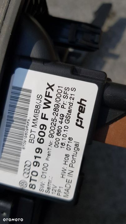 PANEL STEROWANIA MMI  AUDI A4 B8 8T0919609WFX EUROPA - 2