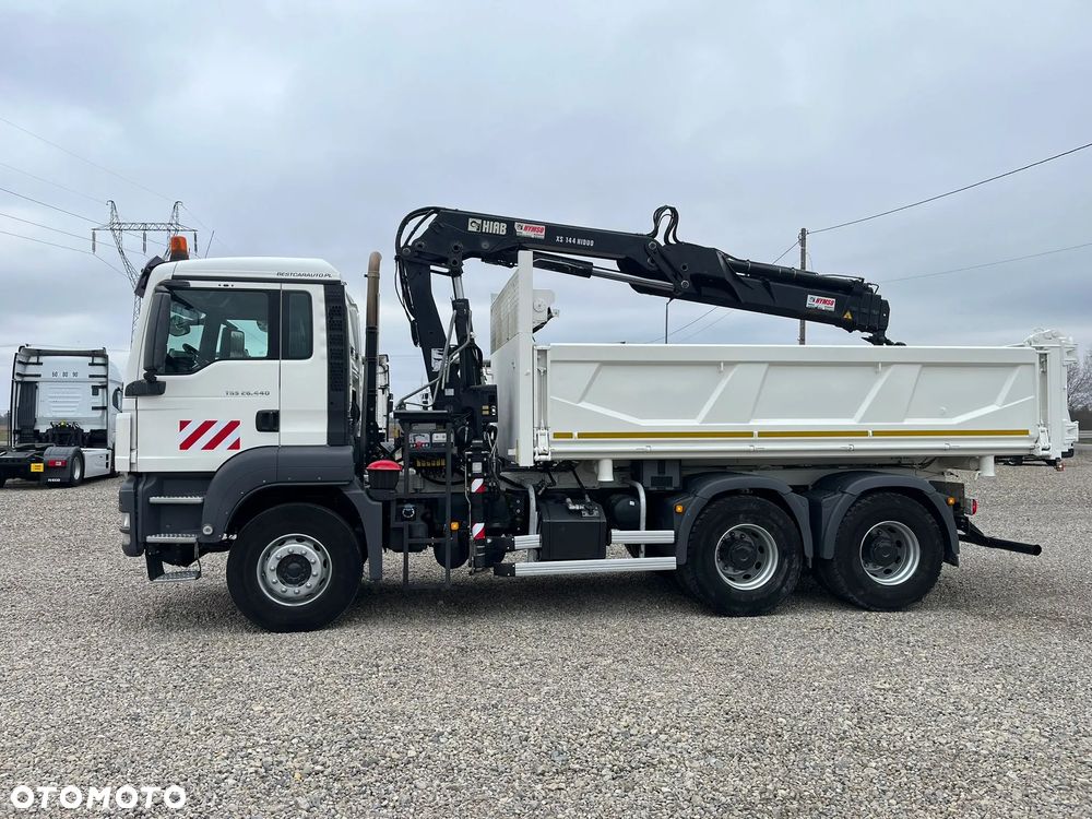 MAN TGS 26.440 E5/ 6X4 / 3xWYWROT / 2xBORDMATIC / HDS HIAB 144/ Import Francja - 3