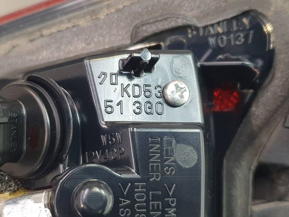 LAMPA TYŁ TYLNA LEWA W KLAPE BAGAŻNIKA MAZDA CX-5 I EUROPA KD53513G0 - 5