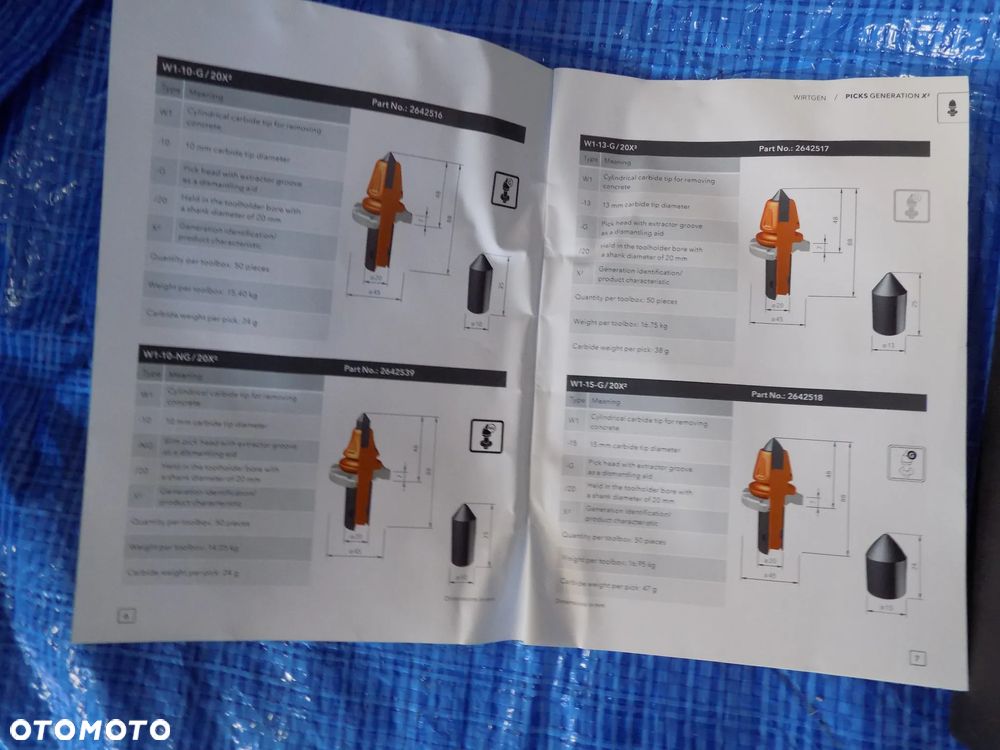 frezy frez do asfaltu betonu wirtgen 2417208 - 4