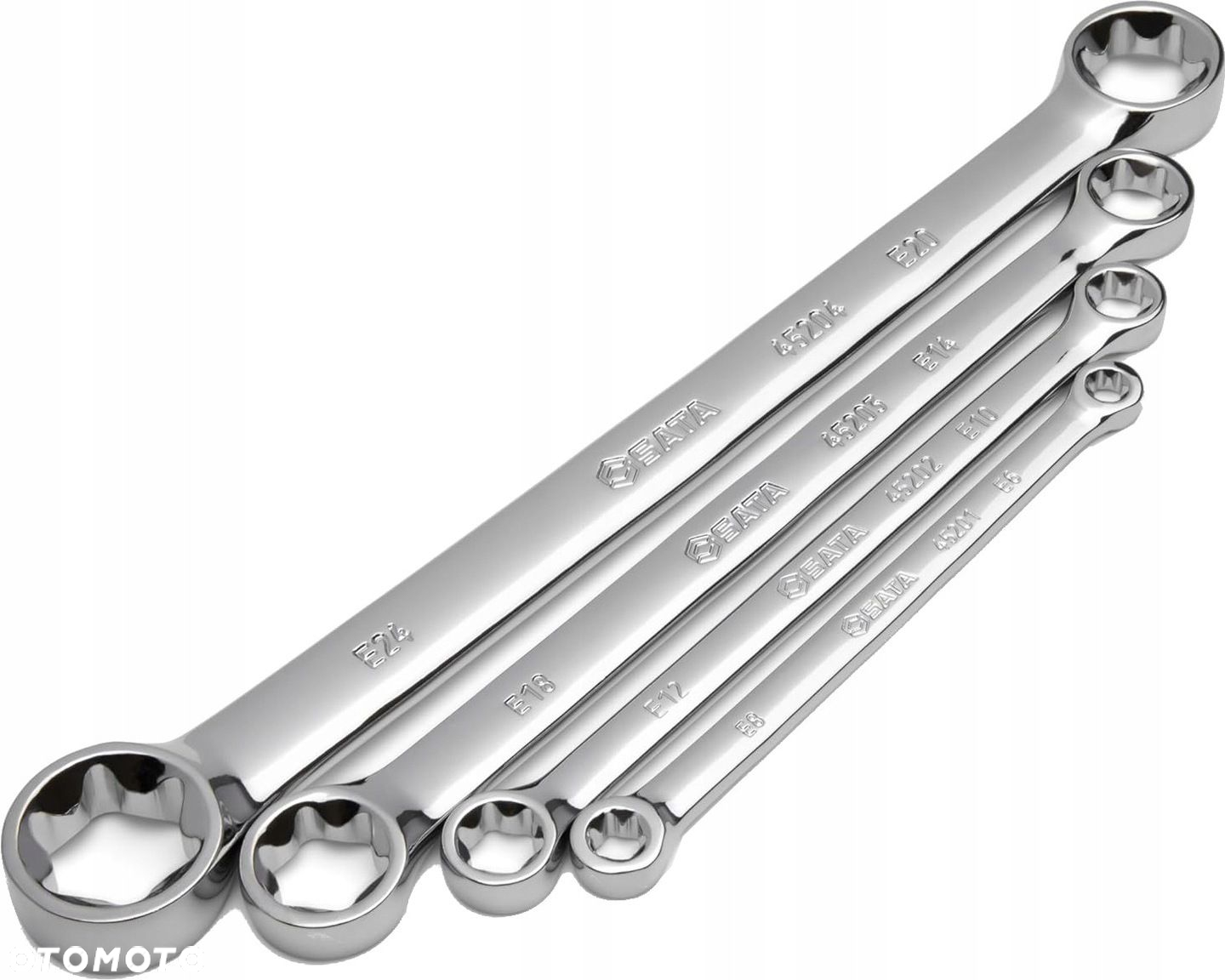 SATA ZESTAW 4 KLUCZY OCZKOWYCH E-TORX DWUSTRONNYCH WKŁAD SZUFLADY ST09012SJ - 4