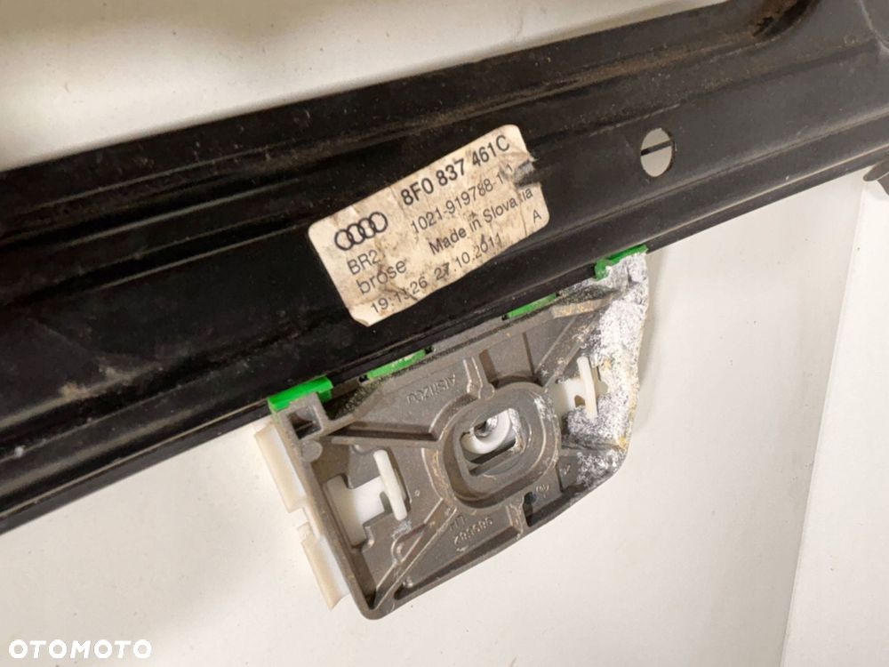 Audi A5 8T 8F0 837 461 C Mechanizm Podnośnik szyby drzwi silniczek Linki - 7