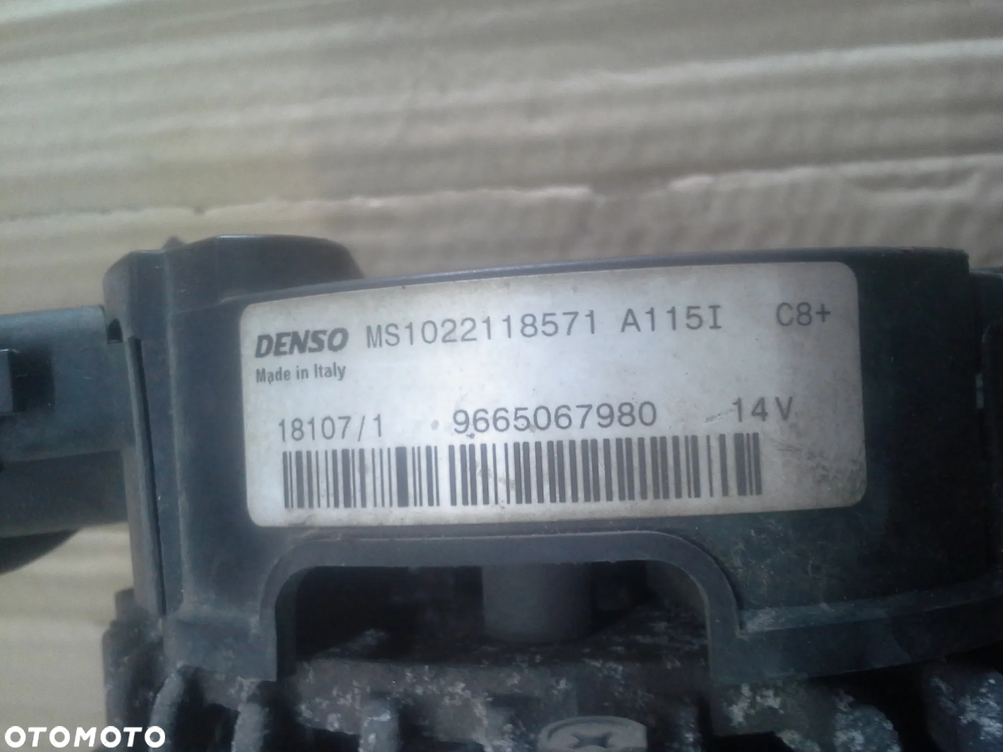 Alternator Peugeot 207 1.4 benzyna 9665067980 Denso - 2