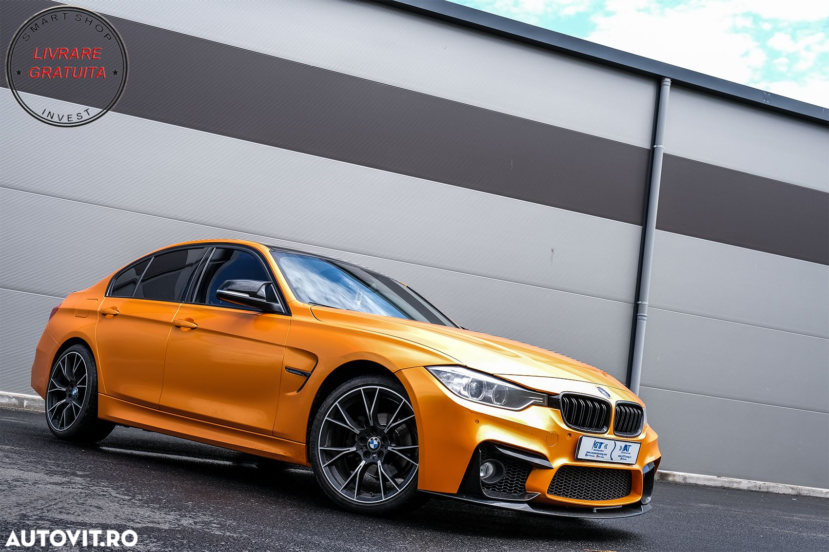 Grile Centrale BMW Seria 3 F30 (2011+) Piano Black M Design- livrare gratuita - 12