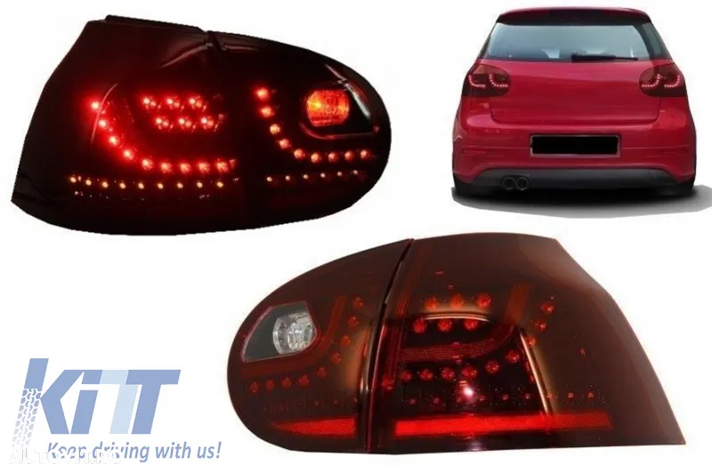 Stopuri LED compatibil cu VW Golf V 5 (2004-2009) Rosu Inchis - 3