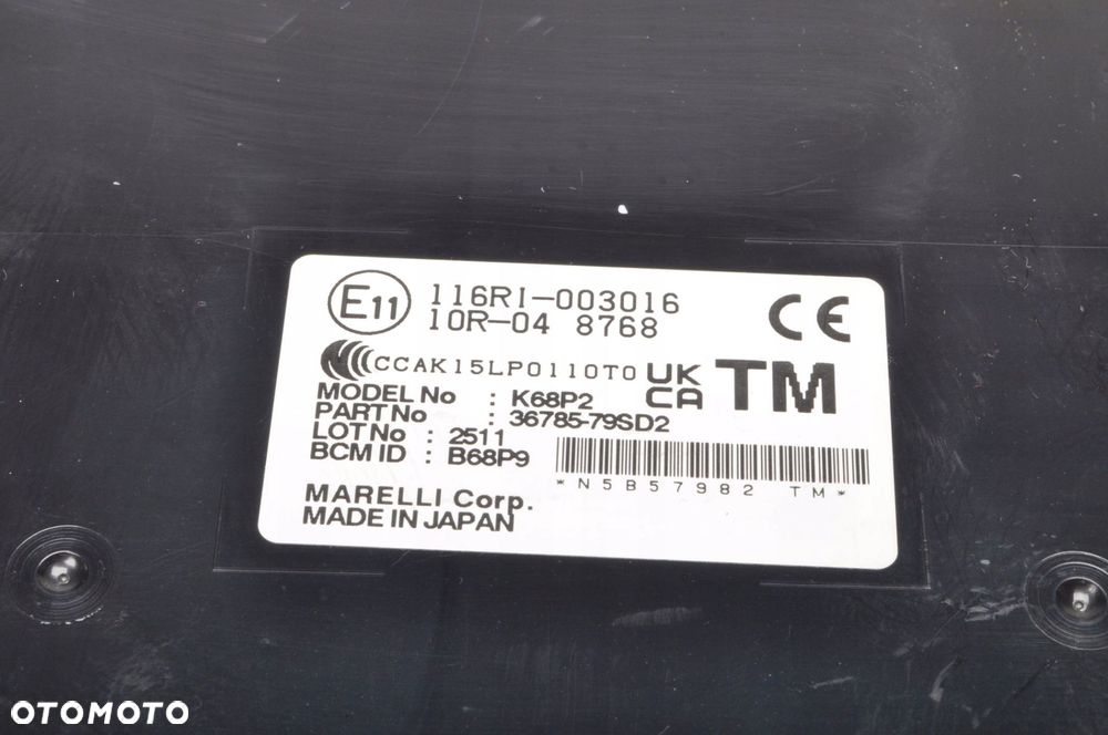 SUZUKI SWIFT MK8 1.2 HYBRYDA MODUŁ KOMFORTU 36785-79SD2 - 4