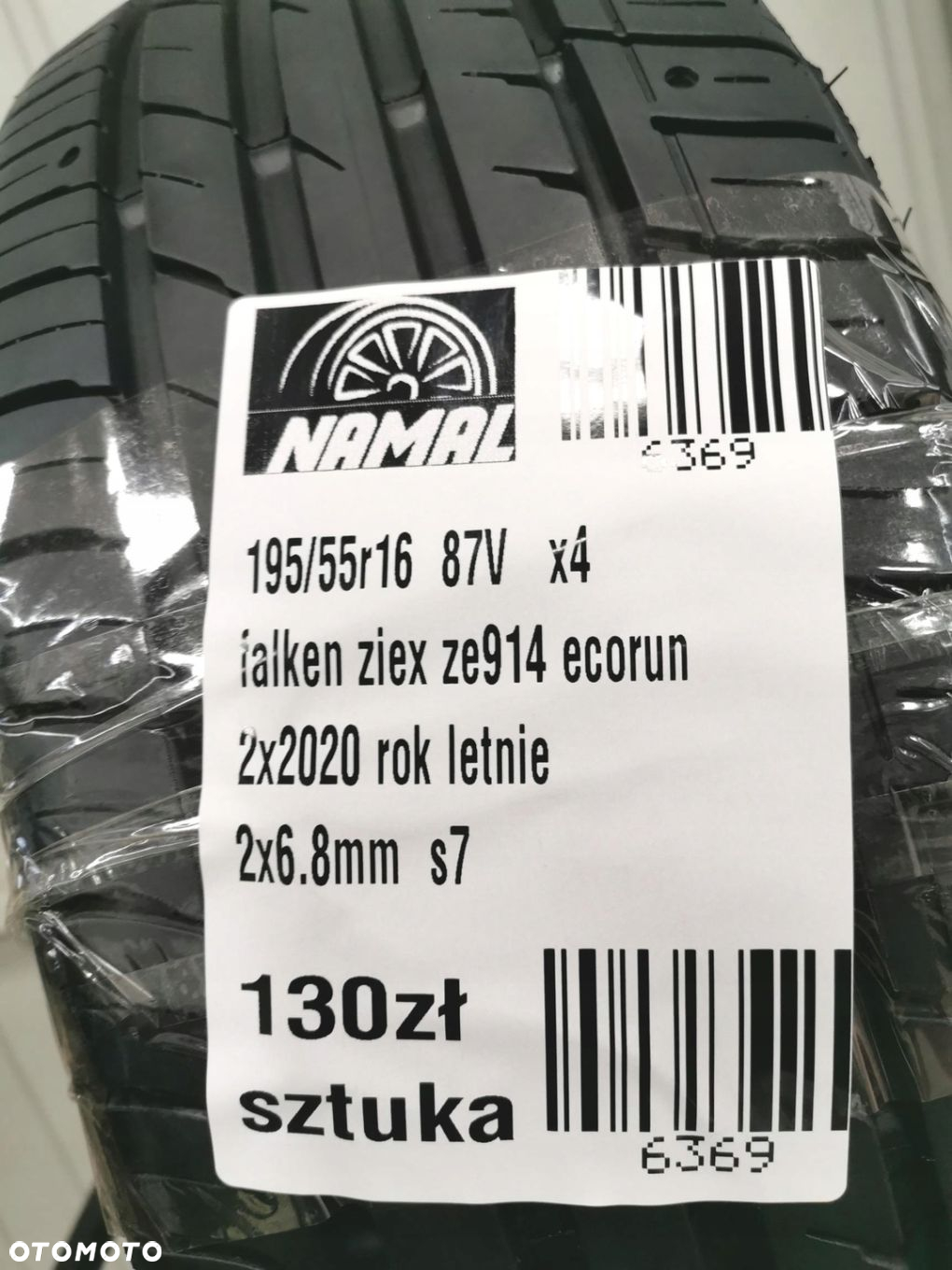 195/55R16 falken 2020 opony letnie 6,8mm 6369 - 8