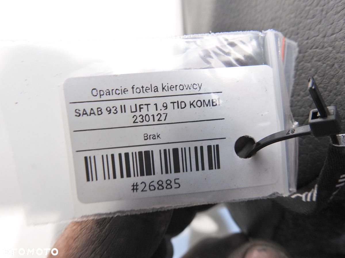 OPARCIE FOTELA LEWY PRZÓD SAAB 9-3 II 12764417 - 4