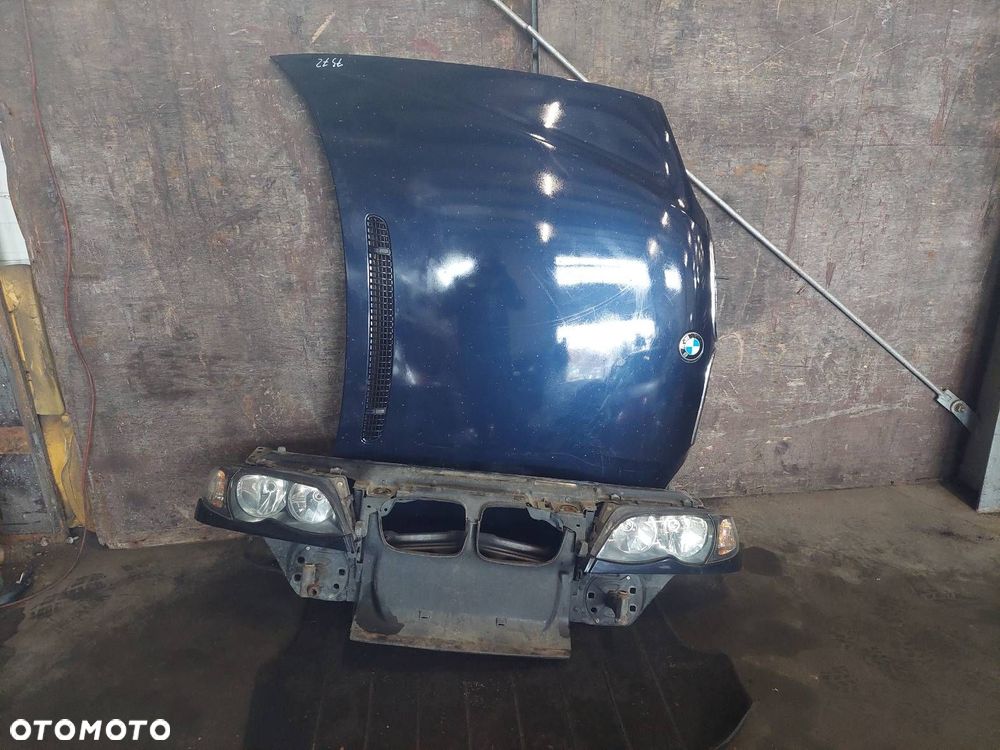 KOMPLETNY PRZÓD MASKA PAS LAMPY BMW E46 LIFT 317/5 ORIENTBLAU METALLIC - 1