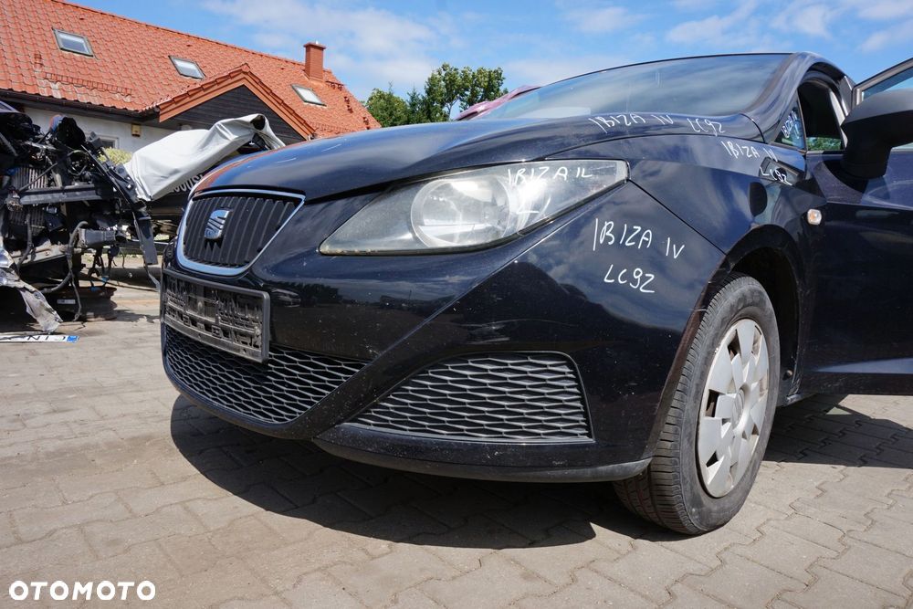 MASKA ZDERZAK BŁOTNIKI LAMPY IBIZA IV 6J LC9Z  SEAT 2008-2012 CZARNY PRZÓD KOMPLETNY - 12