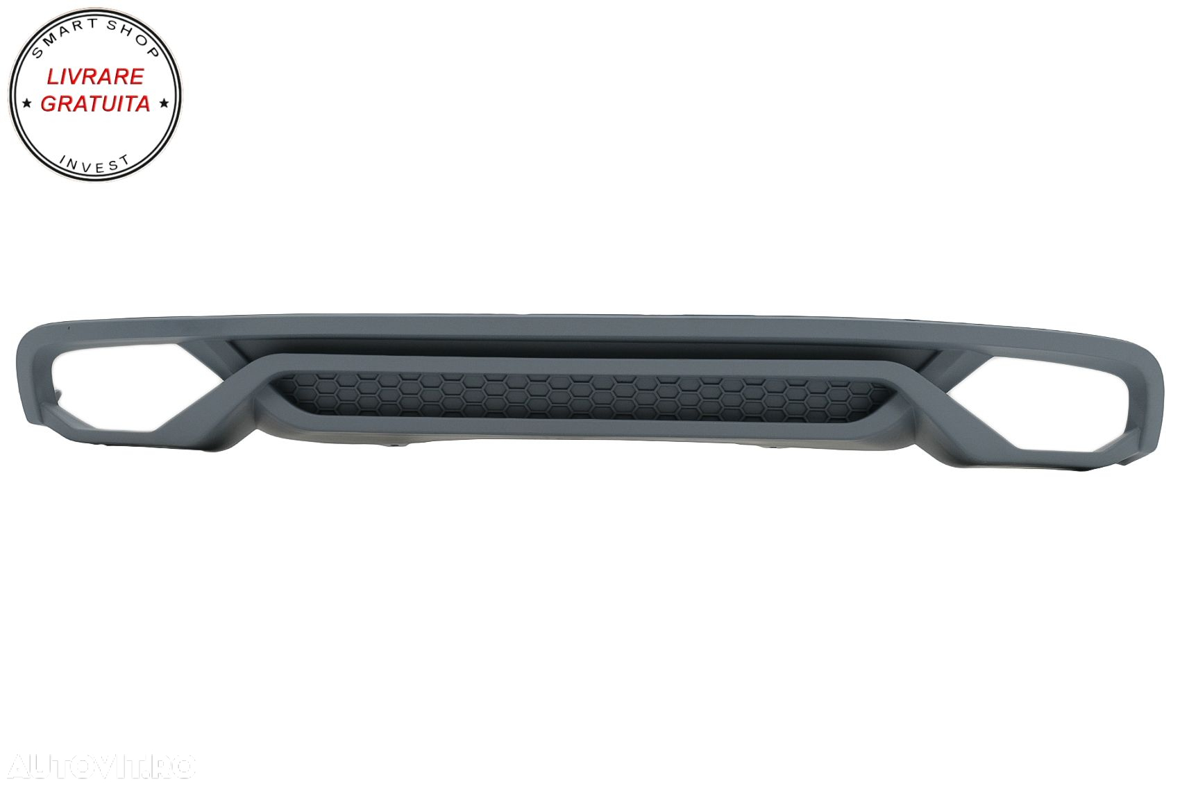 Difuzor Bara Spate si Ornamente Evacuare Audi A4 B8 Facelift (2012-2015)- livrare gratuita - 2