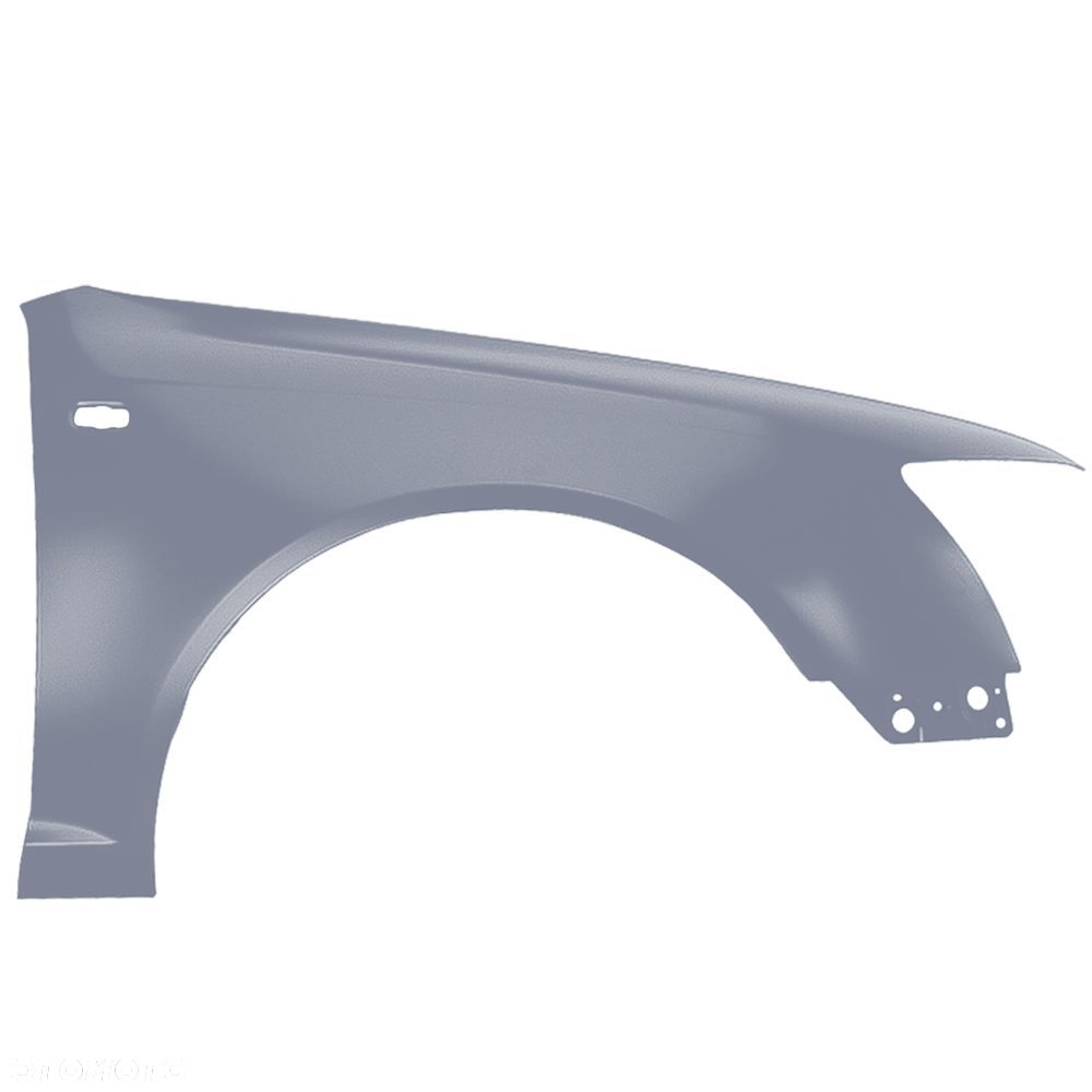 BLU Błotnik Audi A6 C6 LY7H Prawy Srebrny 2004-2008 przód AkoyaSilber - 2