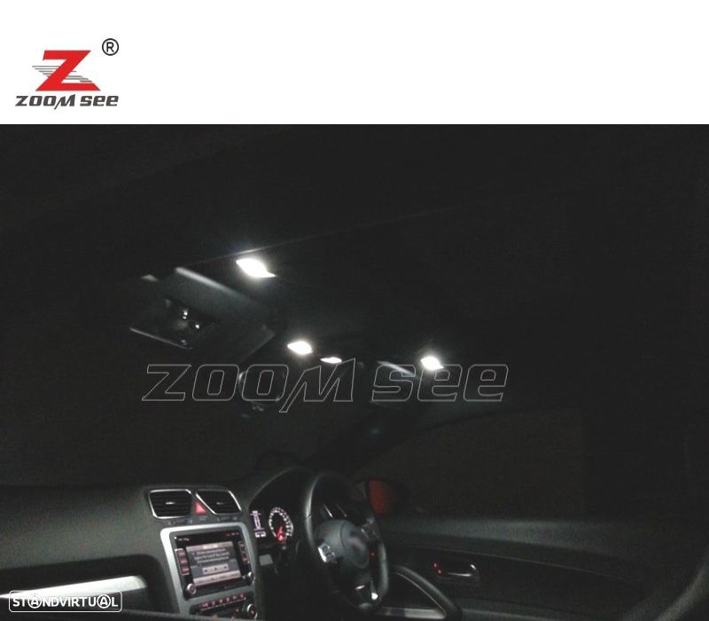 KIT COMPLETO DE 17 LÂMPADAS LED INTERIOR PARA SKODA FABIA 2 MK2 MK II COMBI ESTATE WAGON 2008-2014 - 5