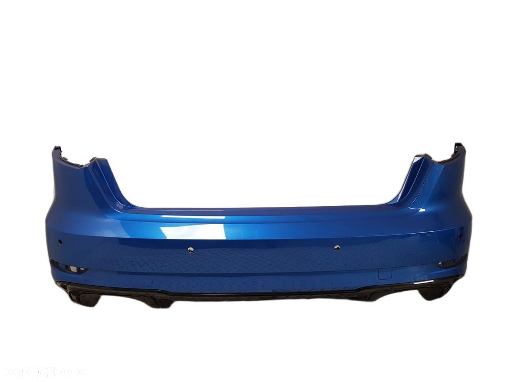 ŁADNY ORYGINALNY ZDERZAK TYLNY TYŁ SPOILER AUDI A3 S-LINE LIFT 16-20 SPORTBACK 4PDC 8V4807511P  8V - 1