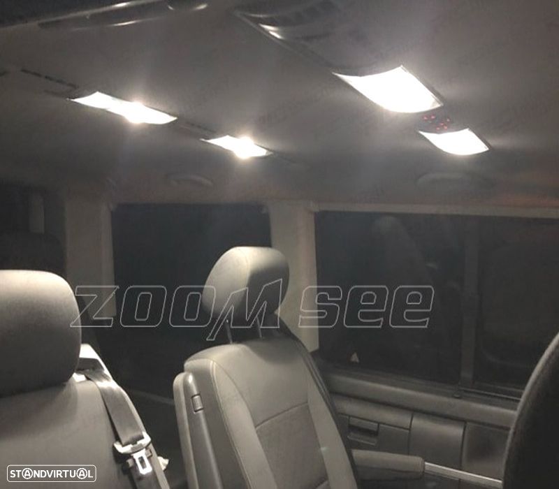 KIT COMPLETO 17 LAMPADAS LED INTERIOR PARA VOLKSWAGEN VW MULTIVAN MK6 T6 16- - 5
