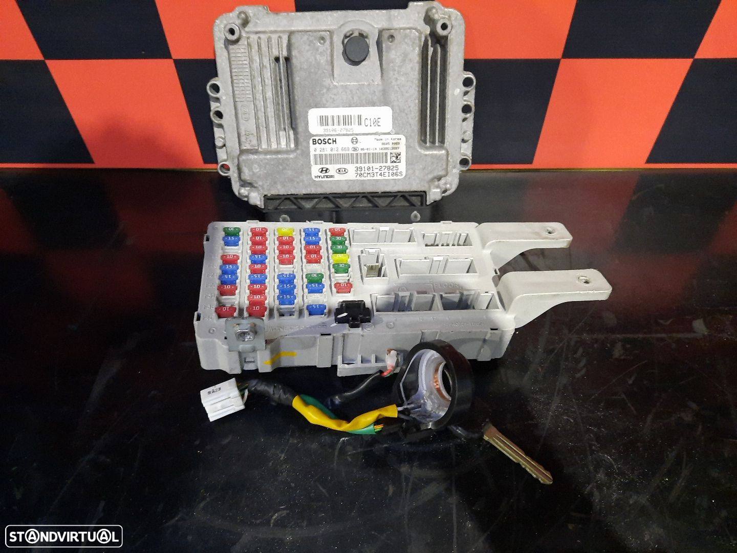 Conjunto Centralina Motor + Ignição Hyundai Santa Fé Ii (Cm) - 4
