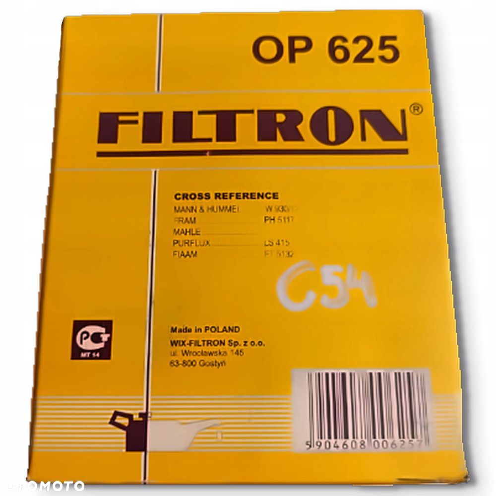 FILTR OLEJU Filtron OP 625 OP625 Opel Frontera A Omega A 2.3 TD - 15