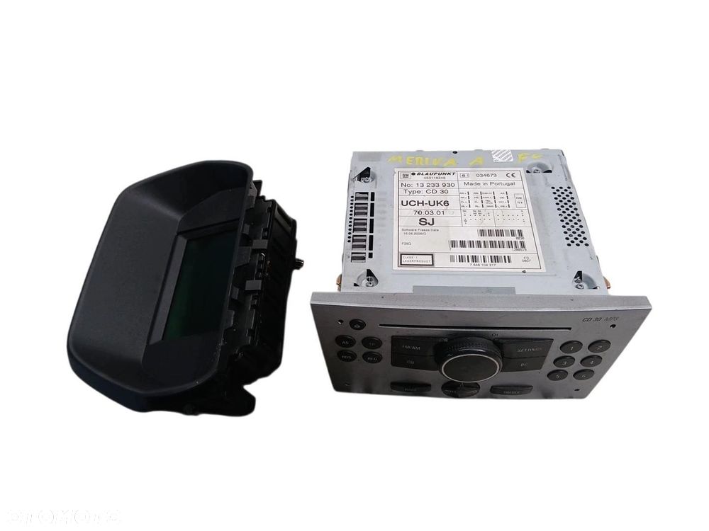 radio cd wyświetlacz opel meriva a 13233930 meriva a - 1