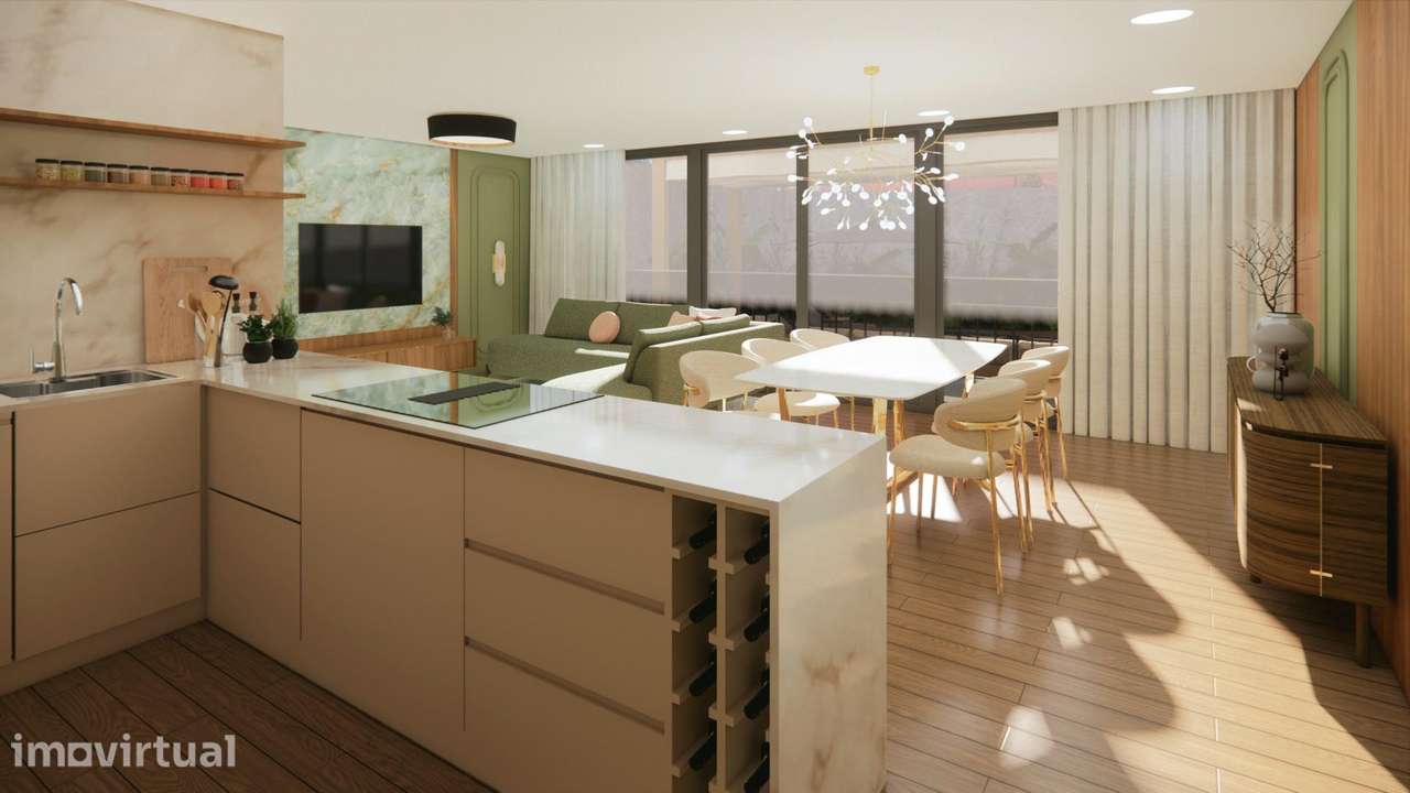 Apartamento T2 em Edifício Histórico com terraço e piscina... - Grande imagem: 2/25